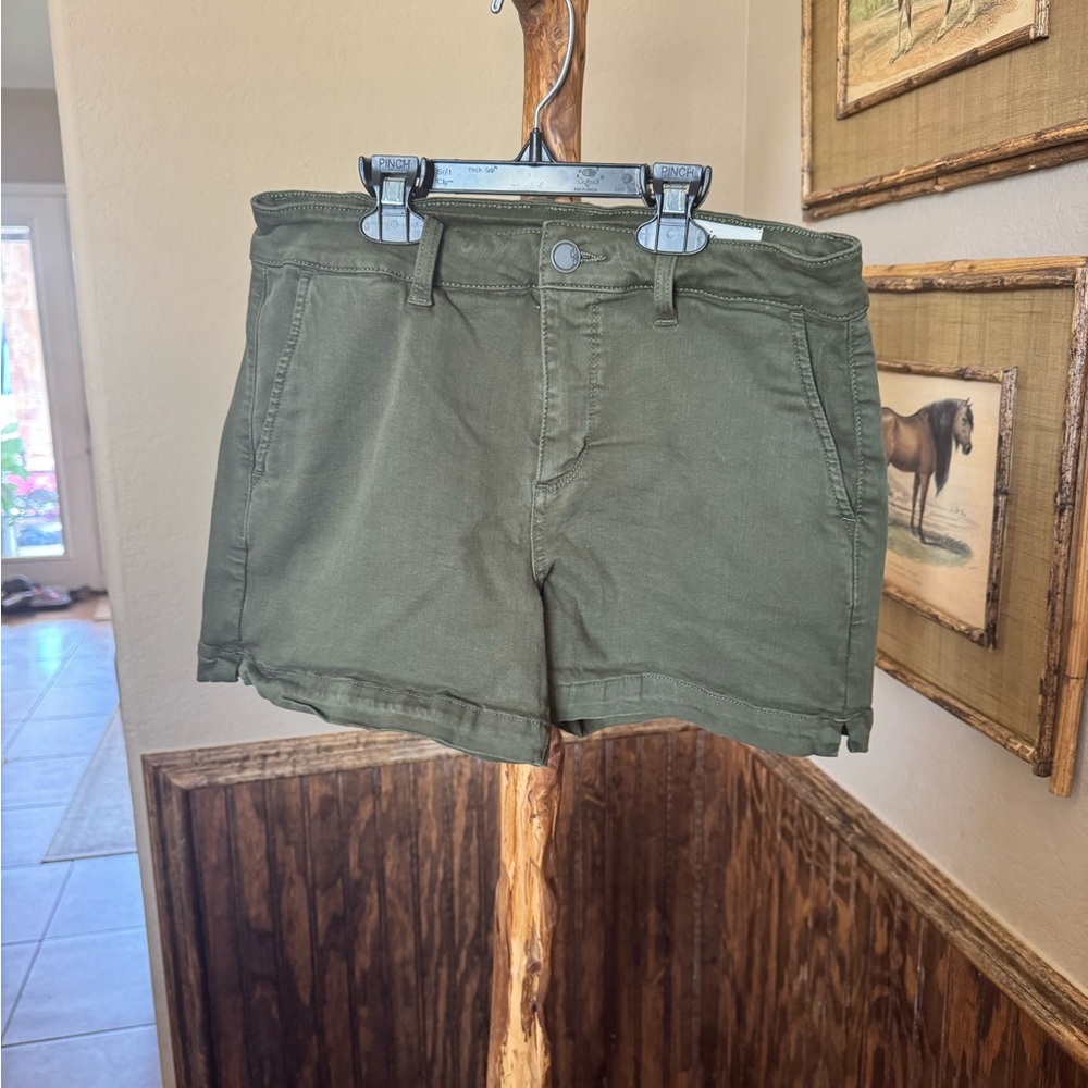 Olive Green Women's Shorts